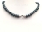 Classic Peacock Black Near Round Pearl Necklace 8-8.5mm