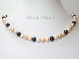 Harmony Sandy LBW Roundish Pearl Necklace 8-8.5mm