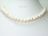 Bridal Pearls - Countessa White Freshwater Circle Pearl Necklace 9-10mm