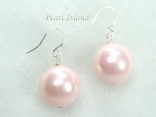 Utopia Pink Shell Pearl Earrings