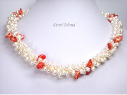 Bridal Pearls - Elegance 3-Row RW Pearl Necklace