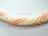 Bridal Pearls - Elegance Peach & White Spiral Pearl Necklace
