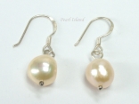 Enchanting Peach Baroque Pearl Earrings