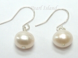 Prestige White Pearl Earrings with one pearl 8-8.5mm