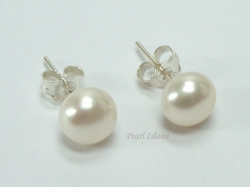 Bridal Pearls - Prestige White Pearl Studs 6-7mm