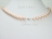 Petite Peach Oval Pearl Necklace 7-8mm