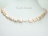 Enigma Peach Rectangle Pearl Necklace