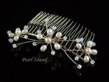 Stylish Freshwater Pearl Wedding Hair Comb (single)