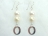 Personalised White Circlet Pearl Earrings