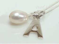 Sterling Silver Initial A Pendant Necklace