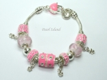 Charm Bright Pink Bracelet